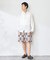 Garment wash Madras Shorts