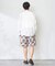 Garment wash Madras Shorts