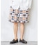 Garment wash Madras Shorts