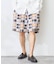 Garment wash Madras Shorts