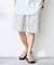 Garment wash Madras Shorts