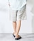 Garment wash Madras Shorts