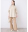 《WEBのみ4サイズ展開/シリーズあり》リネンmixストレッチパンツ