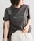 ロゴプリントハーフスリーブTシャツ