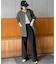 《4サイズ展開》ベルテット2タックストレートパンツ
