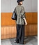 《4サイズ展開》ベルテット2タックストレートパンツ