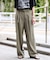 《4サイズ展開》ベルテット2タックストレートパンツ