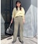 《4サイズ展開》ベルテット2タックストレートパンツ