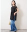 Lace layered チュニックブラウス