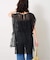Lace layered チュニックブラウス