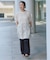 Lace layered チュニックブラウス