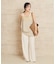 Linen mix lace キャミソール