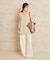 Linen mix lace キャミソール