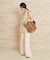 Linen mix lace キャミソール
