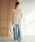 Linen mix lace キャミソール