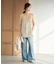 Linen mix lace キャミソール