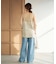 Linen mix lace キャミソール