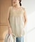 Linen mix lace キャミソール