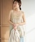 Linen mix lace キャミソール