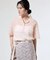《一部店舗限定/手洗い可》フラワージャガード シャツプルオーバー