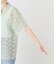 《一部店舗限定/手洗い可》フラワージャガード シャツプルオーバー