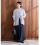 《一部カラーWEB限定》ラミーリヨセルバンドカラーシャツ