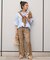 【COUTURE D'ADAM/クチュールドアダム】Leopard Italian Print  Pants