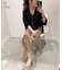 【COUTURE D'ADAM/クチュールドアダム】Leopard Italian Print  Pants