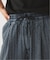 ガーメントダイ サッカーチェック イージーパンツ