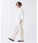 コットンリネン カスリ スラブ ワイド イージーパンツ