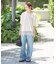 【洗える/接触冷感】WASHABLE COOL レースヘム ハーフスリーブ プルオーバー