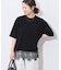 【洗える/接触冷感】WASHABLE COOL レースヘム ハーフスリーブ プルオーバー