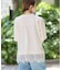 【洗える/接触冷感】WASHABLE COOL レースヘム ハーフスリーブ プルオーバー