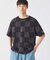CHAMPION / チャンピオン 別注  パッチワーク チェッカーフラッグ Tシャツ