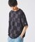 CHAMPION / チャンピオン 別注  パッチワーク チェッカーフラッグ Tシャツ