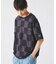 CHAMPION / チャンピオン 別注  パッチワーク チェッカーフラッグ Tシャツ