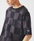 CHAMPION / チャンピオン 別注  パッチワーク チェッカーフラッグ Tシャツ