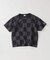 CHAMPION / チャンピオン 別注  パッチワーク チェッカーフラッグ Tシャツ