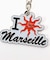 VACANCE PERMANENTES × 417 I LOVE MARSEILLE Metal Keychain