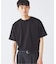 コントラスト クルーネック ポンチTシャツ