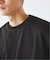 コントラスト クルーネック ポンチTシャツ