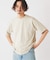 コントラスト クルーネック ポンチTシャツ