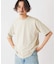 コントラスト クルーネック ポンチTシャツ