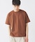 コントラスト クルーネック ポンチTシャツ