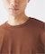 コントラスト クルーネック ポンチTシャツ