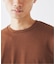 コントラスト クルーネック ポンチTシャツ