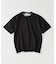 コントラスト クルーネック ポンチTシャツ