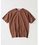 コントラスト クルーネック ポンチTシャツ