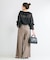 手洗い可 / SHEER CHECK FRILL ブラウス