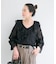 手洗い可 / SHEER CHECK FRILL ブラウス